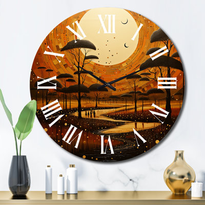 Horloge murale en métal