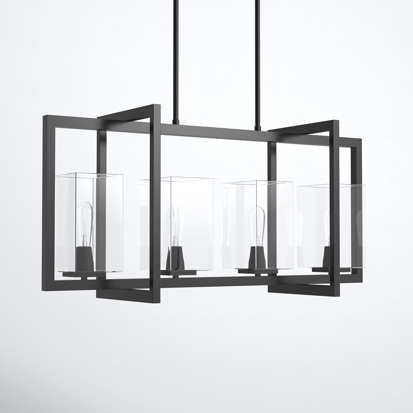Aya 4 Light Glass Dimmable Pendant