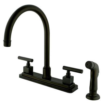Kingston Brass Claremont Two-Handle 8" Centerset Kitchen Faucet