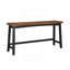 Ensemble de 4 tabourets à hauteur de comptoir, table et tabouret de comptoir transitionnels, meubles en bois d'hévéa noir et brun-565115105-565115108-565115110