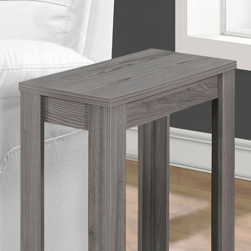 Table d'appoint, table d'appoint, table de bout, table de chevet, lampe, stratifié, transitionnel, Gris