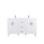 Ensemble de meuble-lavabo double autoportant 60 po Avalia-300837014