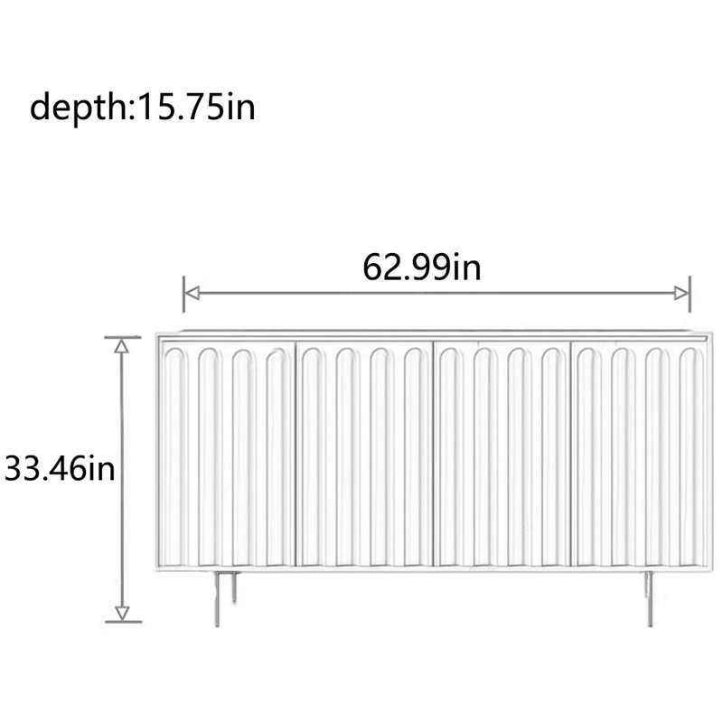 Armoire de rangement simple en bois massif