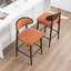 Tabouret de comptoir en bois massif-354948247