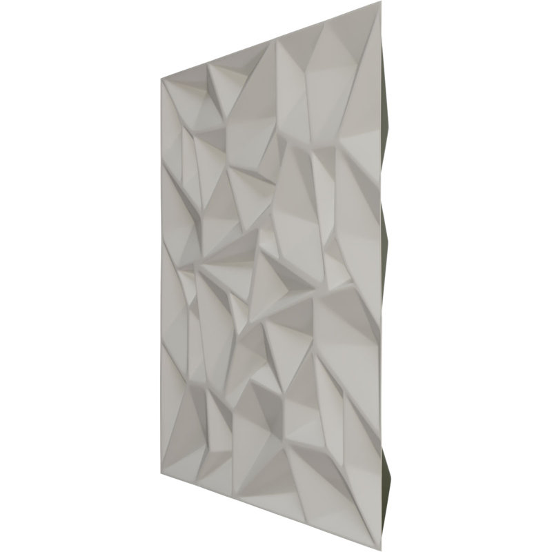L 19 5/8 po x H 19 5/8 po Leto EnduraWall Panneau mural décoratif 3D, UltraCover Satin Canyon vert (couvre 2,67 pieds carrés)