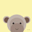 Earvin «Cuddly Brown Monkey» par Ann Kelle, reproduction de peinture résistante à la décoloration