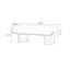 Banc rembourré en bois massif beige-1986391469