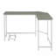 Bureau d'ordinateur gris et blanc