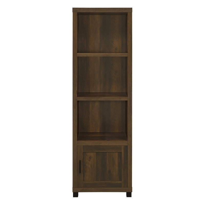 Keron Storage Bookcase, Dark Pine