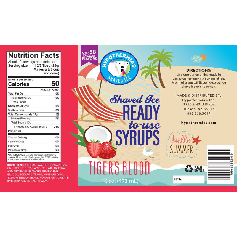 Hypothermias Snow Cone Syrup
