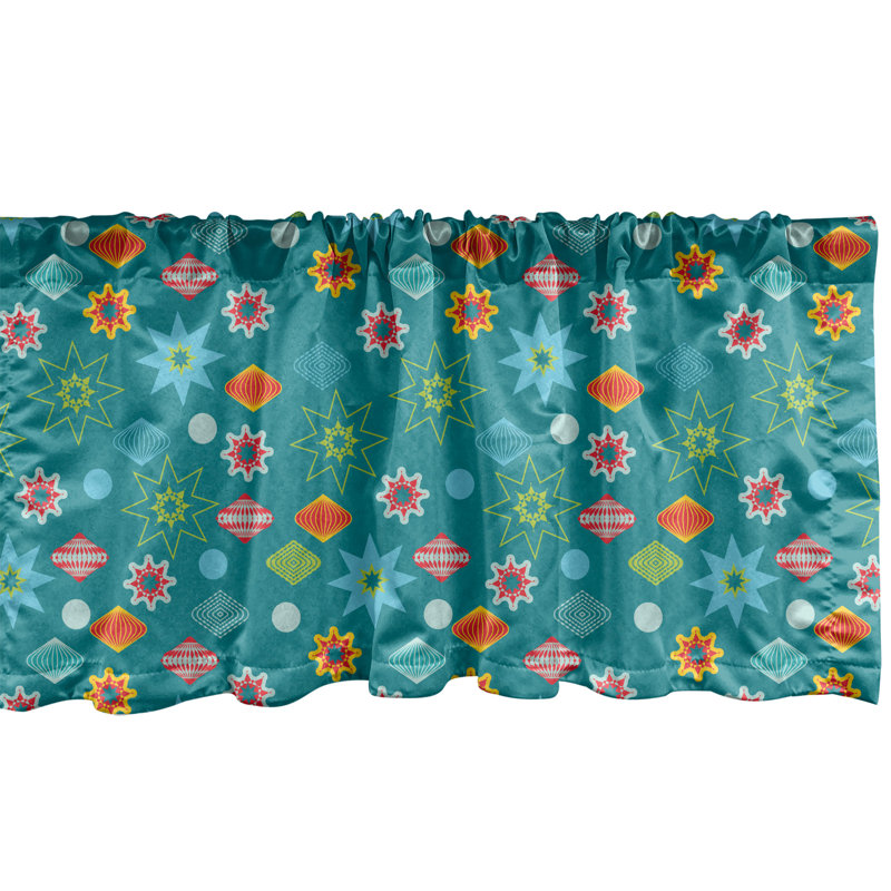 Ensemble de 2 cantonnières décoratives multicolores Ambesonne, L 54 po x L 18 po