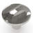 Crest Collection Round Knob - 1-1/4 " Diameter Cabinet Knob Chrome - Mid-century Modern Hardware for Drawers & Cabinets-21357179