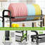 3 Tier Dish Drainer Rack with Drip Tray Cutlery Holder Plate Rack Kitchen Sink