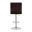 Tabouret de bar réglable noir et chrome (ensemble de 2)-1486437607