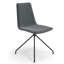 Chaise d'appoint rembourrée et revêtue de velours-690780302