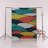 Multi-Colored Wavy Spiral Fish Scale Patterned Creative Modern Decorative Rug-1099590043