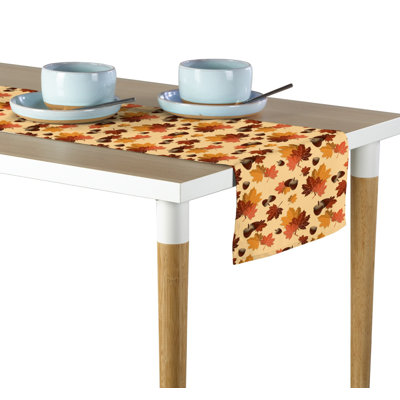 Lyons Fall Maple Leaves Table Runner