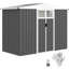 Outsunny 8 x 4 ft Metal Garden Shed Waterproof Galvanised Steel-275136301