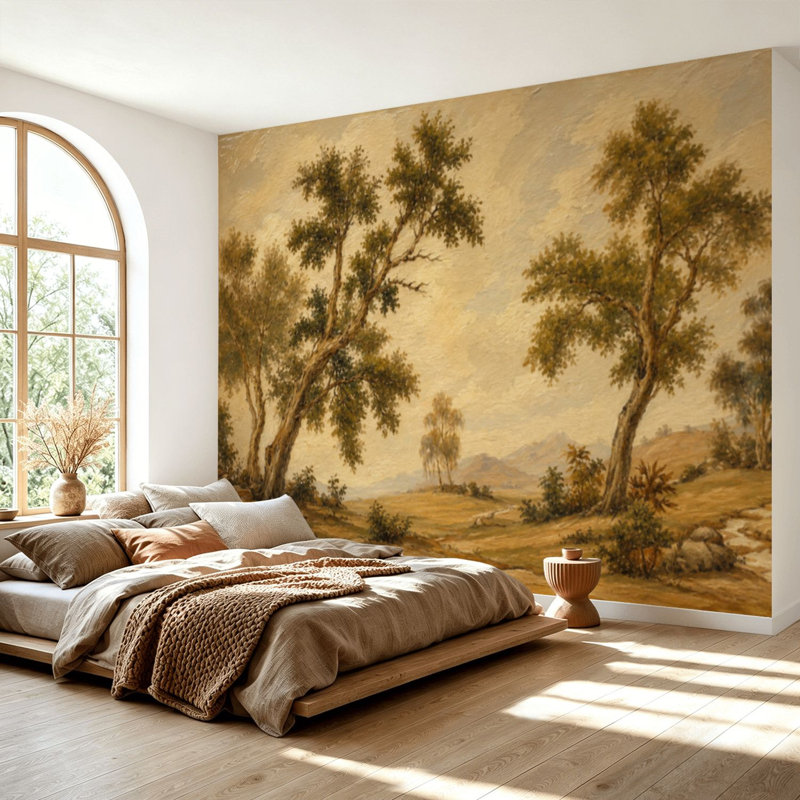 Papier peint adhésif auto-adhésif moderne pour la chambre à coucher L 69 po x l 96 po Peel and Stick