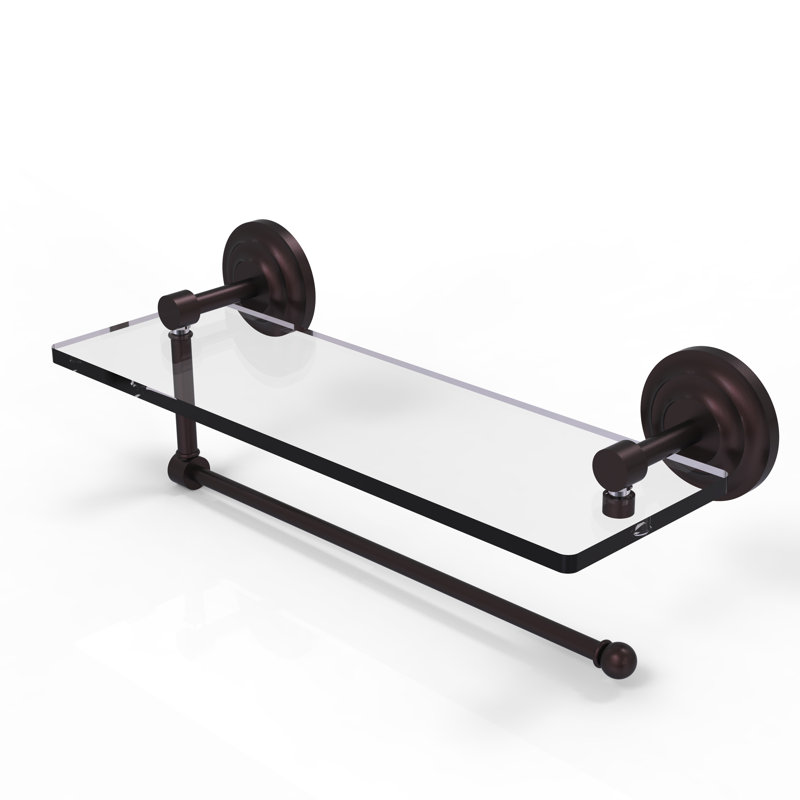 Tablette de support avec barre à serviettes Meira, Bronze antique
