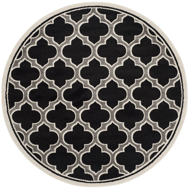 Ammundsen Geometric Anthracite/Ivory Area Rug