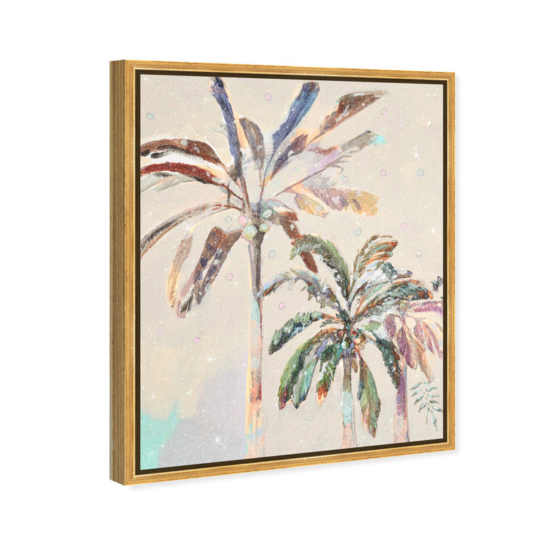 Oliver Gal Michaela Nessim - Inevitable Joy Noon II Floral and Botanical - Diamond Dust Framed Canvas Art, 37" H x 31" W