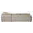 Jonina Beige Chenille Sectional Sofa with Pillows