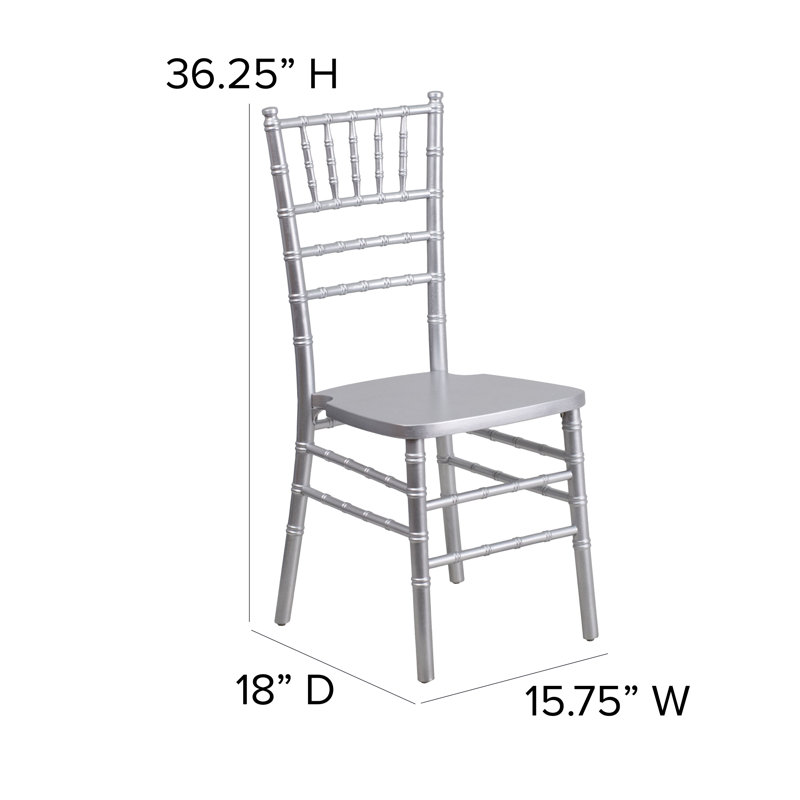 Fauteuil Chiavari Yasmin, Argent