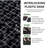 12 x 12 Inch Black Interlocking Plastic Waterproof Deck Tiles Pebble Stone Pattern (60pcs)