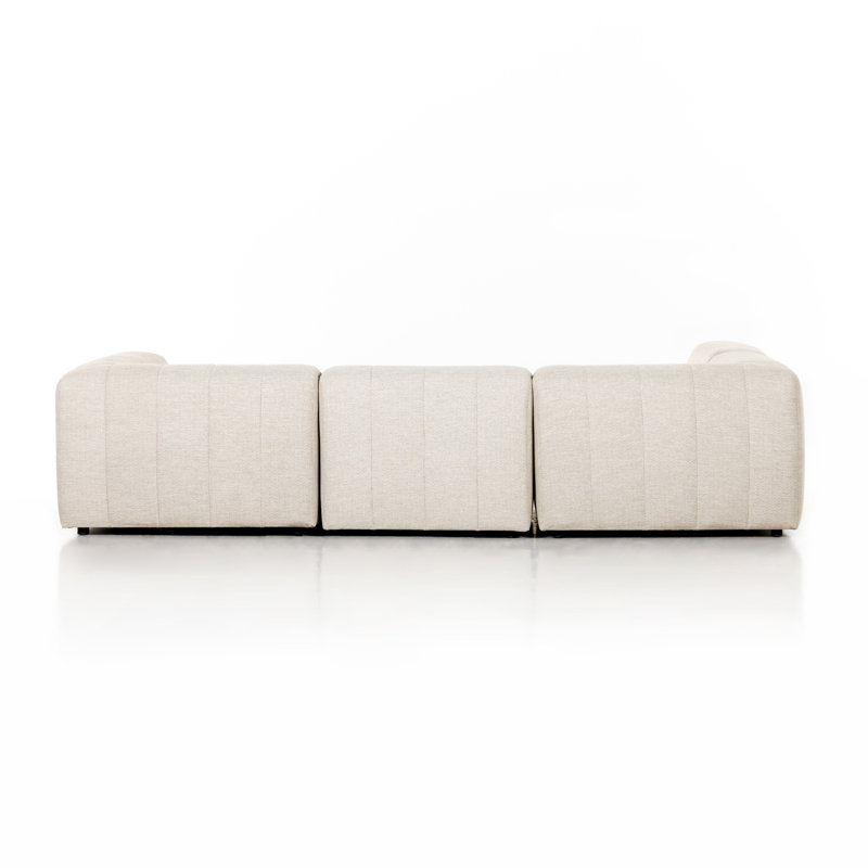 Gwen Outdoor 4 PC Sectional-Faye Sand, Faye Sand