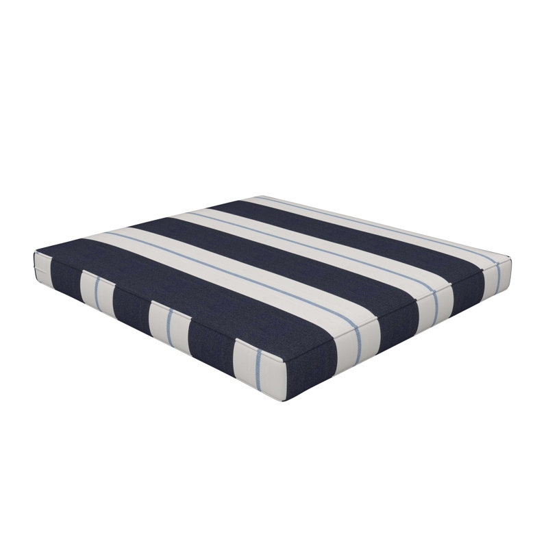 Sunbrella® Outdoor Ottoman Seat Cushion, 20" W x 22" D, Relate Harbor