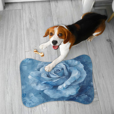 Gentle Blue Roses - Tapis d'alimentation en os 1 pièce