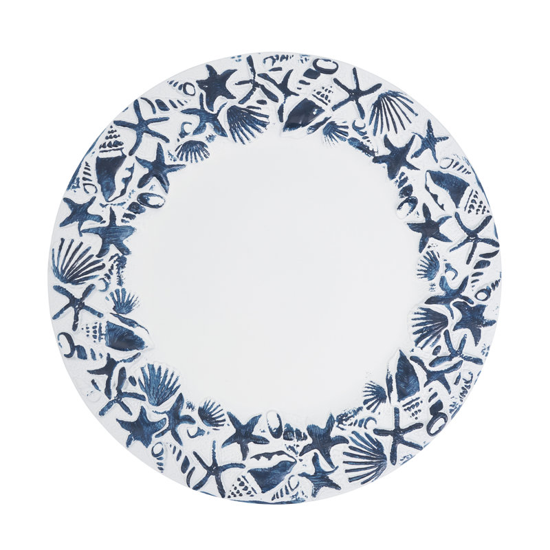 Ensemble de 4 assiettes décoratives Sea Shell, Marine