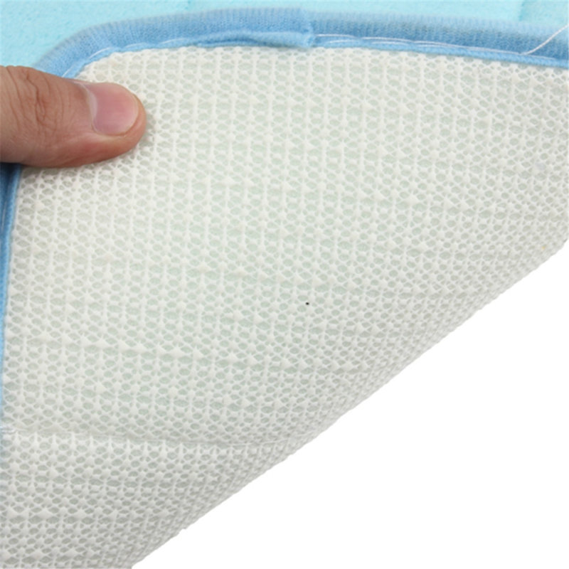 Tapis pour salle de bain Alleras, Bleu