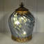 Blue LED Lanterns Twisted Iridescent Moroccan Style Lantern