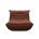 Simili cuir brun foncé