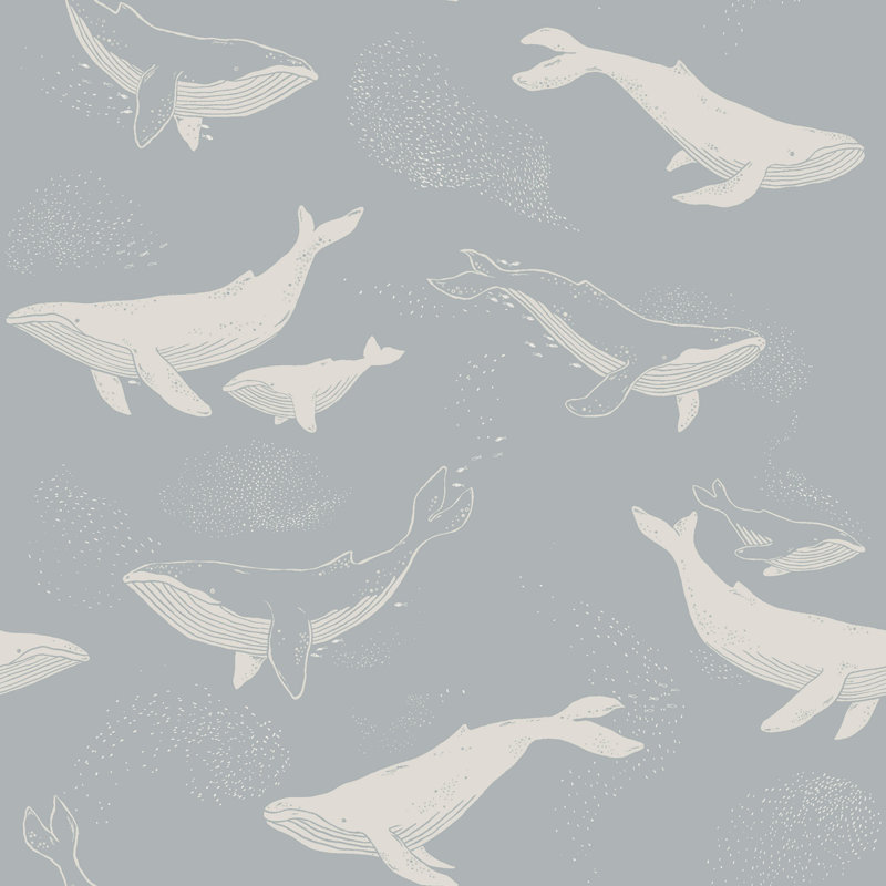 Papier peint baleines Borástapeter
