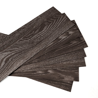 20 PC 6inch * 36inch PVC grain de bois auto-adhésif de type facile à utiliser convenant aux planchers de maison
