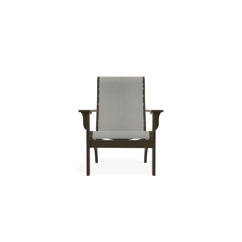 Chaise Adirondack en polymère de qualité marine, Bois de plage, Huître Augustine