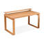 Bureau rectangulaire brun en bois massif-1232333139