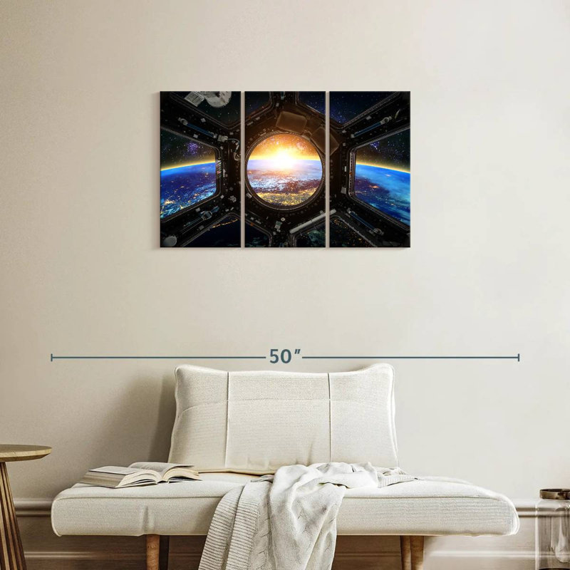 Oberle Space Station Earth View, 20" H x 33" W