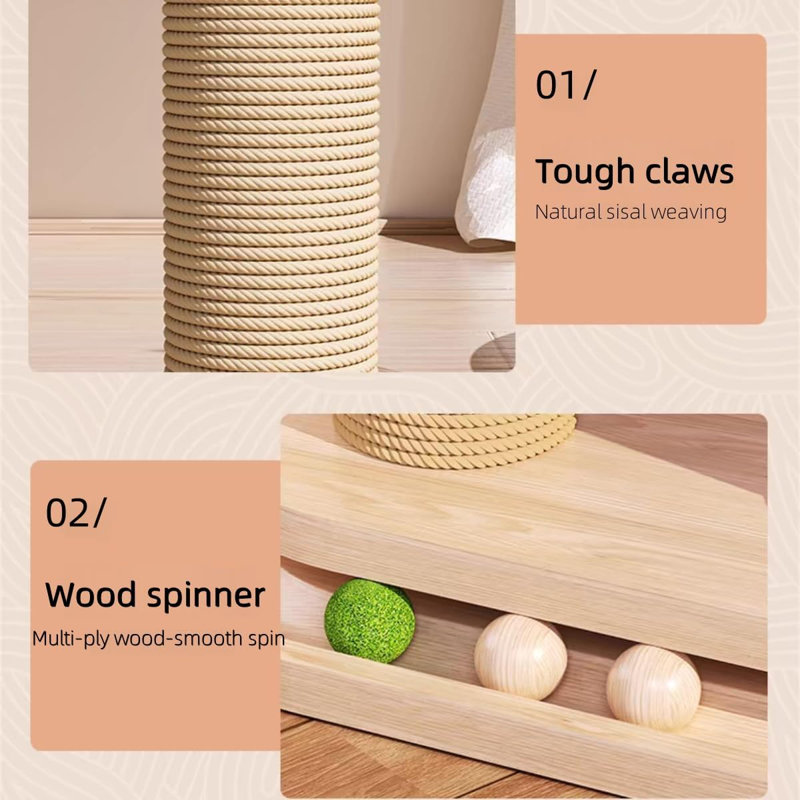 Wooden Cat Scratcher