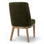 Chaises de salle à manger à dossier haut, revêtues de chenille, avec pieds en bois massif, hauteur d'assise de 45,7 cm (18 pouces).-857455839