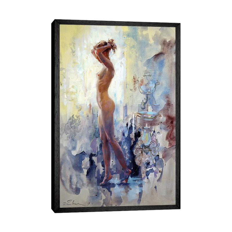 Awakening by Igor Zhuk - Painting on Canvas, Black Framed Canvas, 101.6cm H x 66.04cm W x 3.81cm D