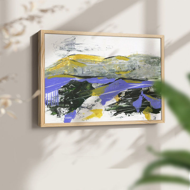 Silent Mountain IV - Reproduction encadrée - Restickable, Naturel, H 22 po x l 28 po