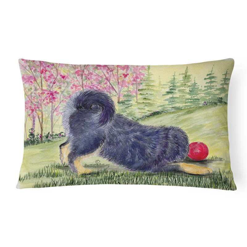 Tibetan Mastiff Outdoor Reversible Throw Pillow