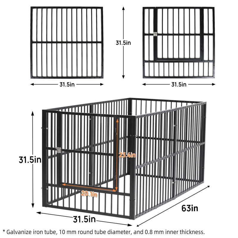 Enclos pour animaux, Noir