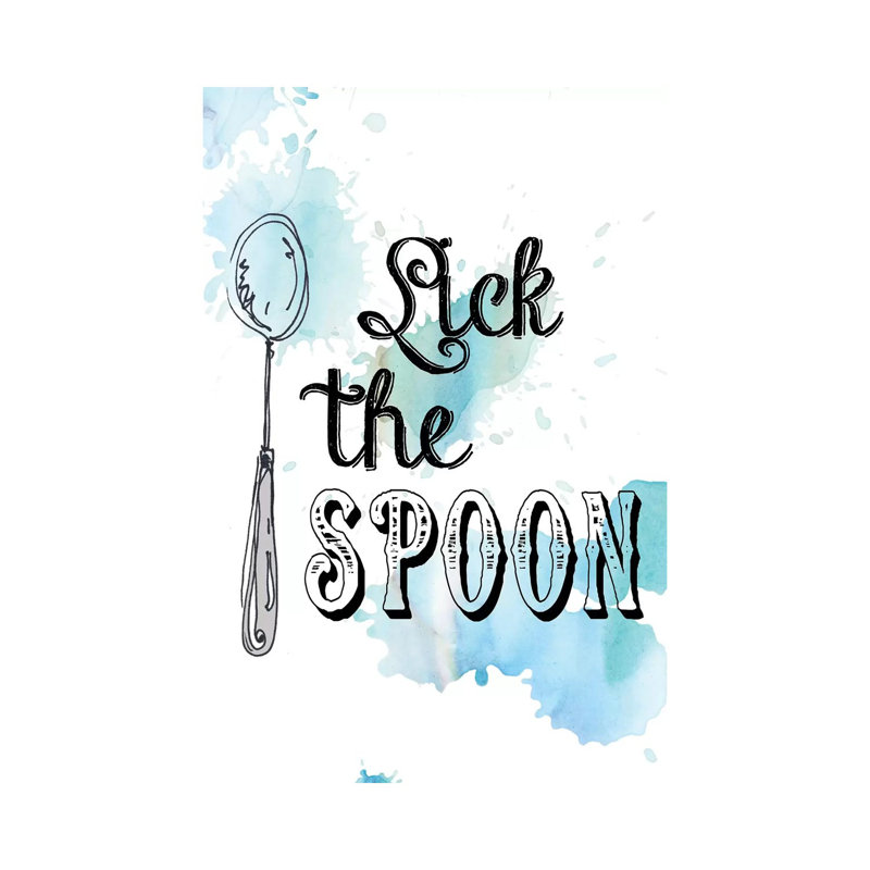 Lick The Spoon by Carol Robinson - Wrapped Canvas Print, 20.32 cm H x 30.48 cm W