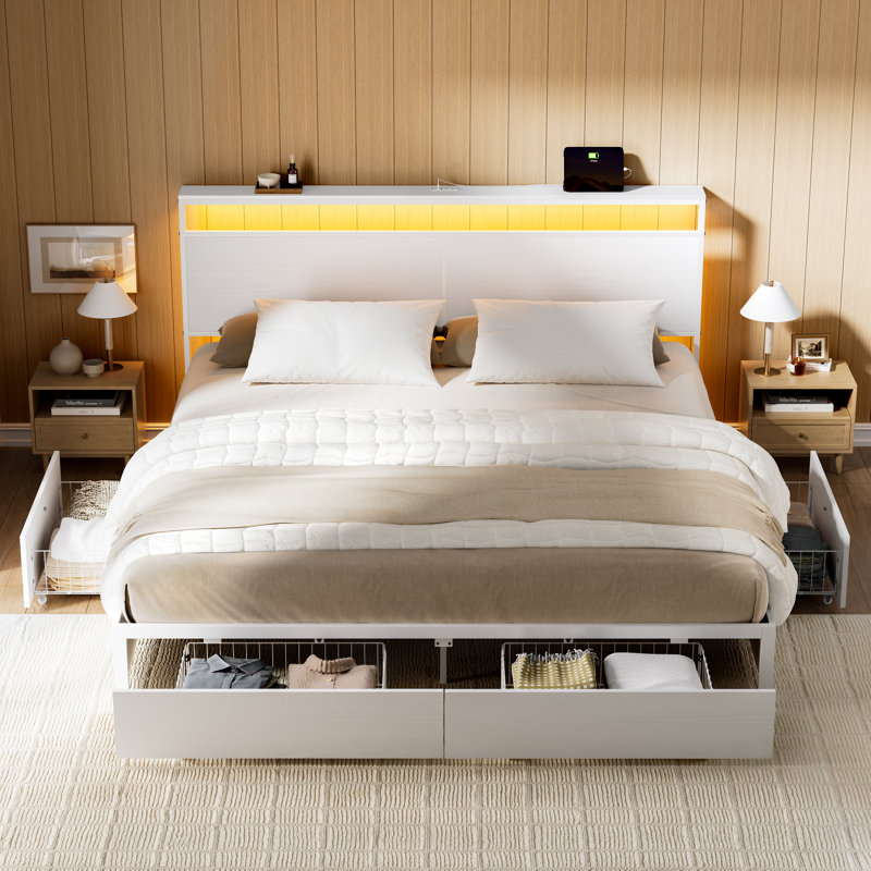 Antioch Bed, King, White