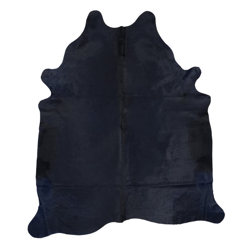 Iwan Cowhide Area Rug in Navy